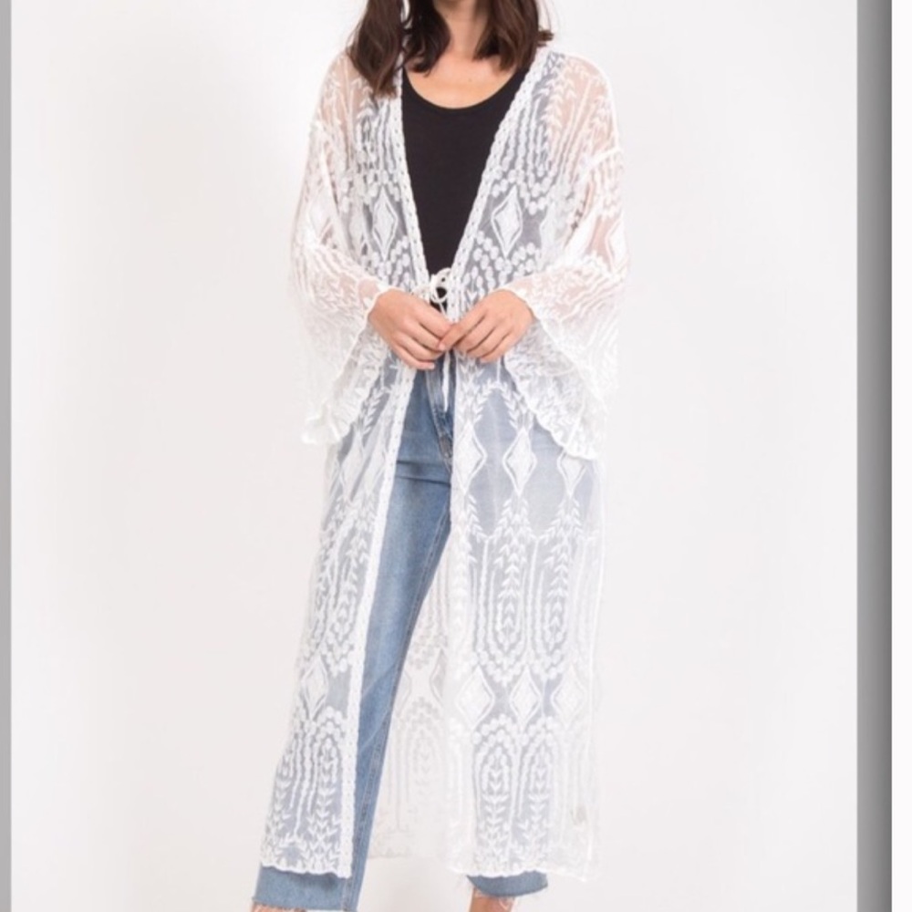 NWT lace kimono